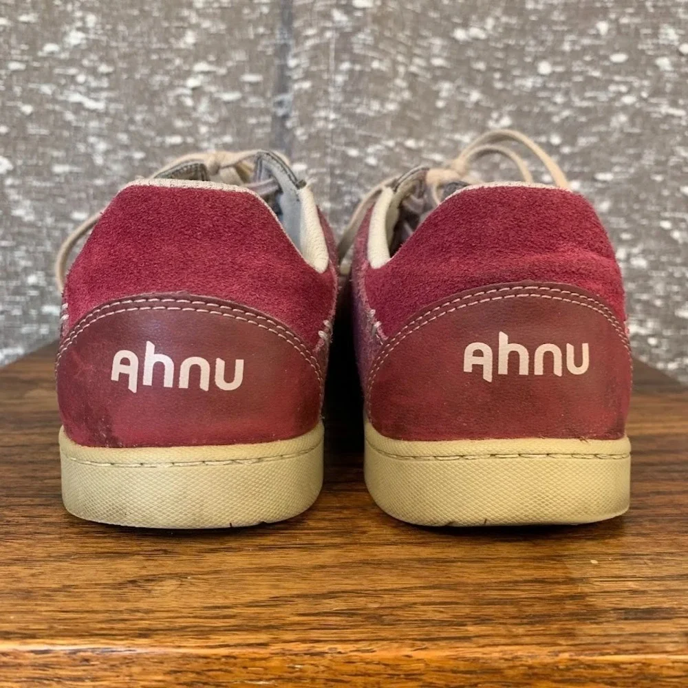 AHNU Noe Casual Red Canvas Suede Walking Casual Shoes Women's‎ 7.5 F8014G